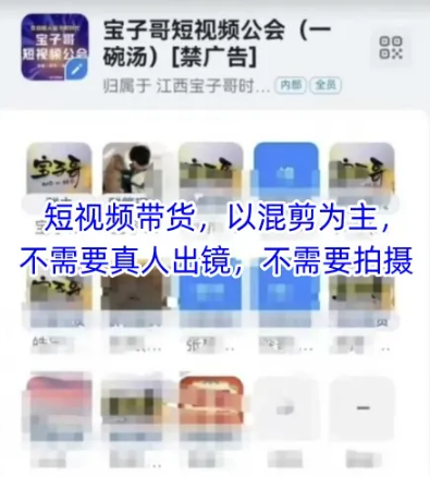 宝子哥头部团队短视频带货,以混剪为主,不需要真人出镜,不需要拍摄【更新26年3月】